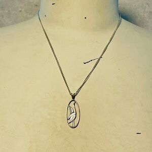 Sterling Silver Hummingbird Pendant Necklace